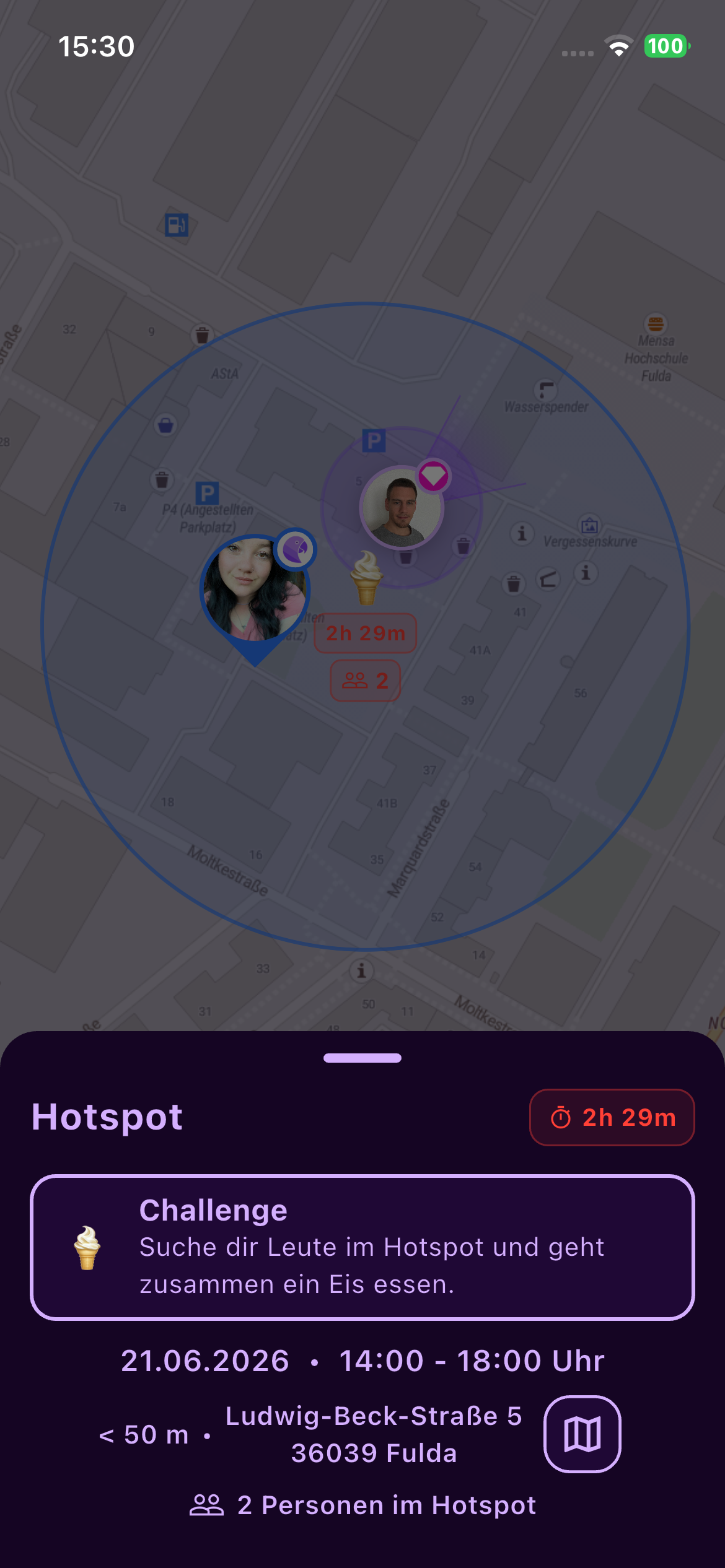 Im Hotspot Detailsansicht