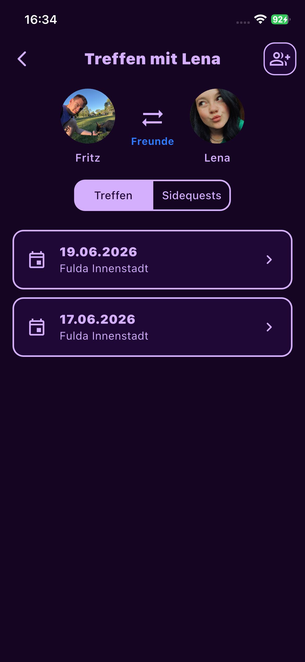 Profil Seite