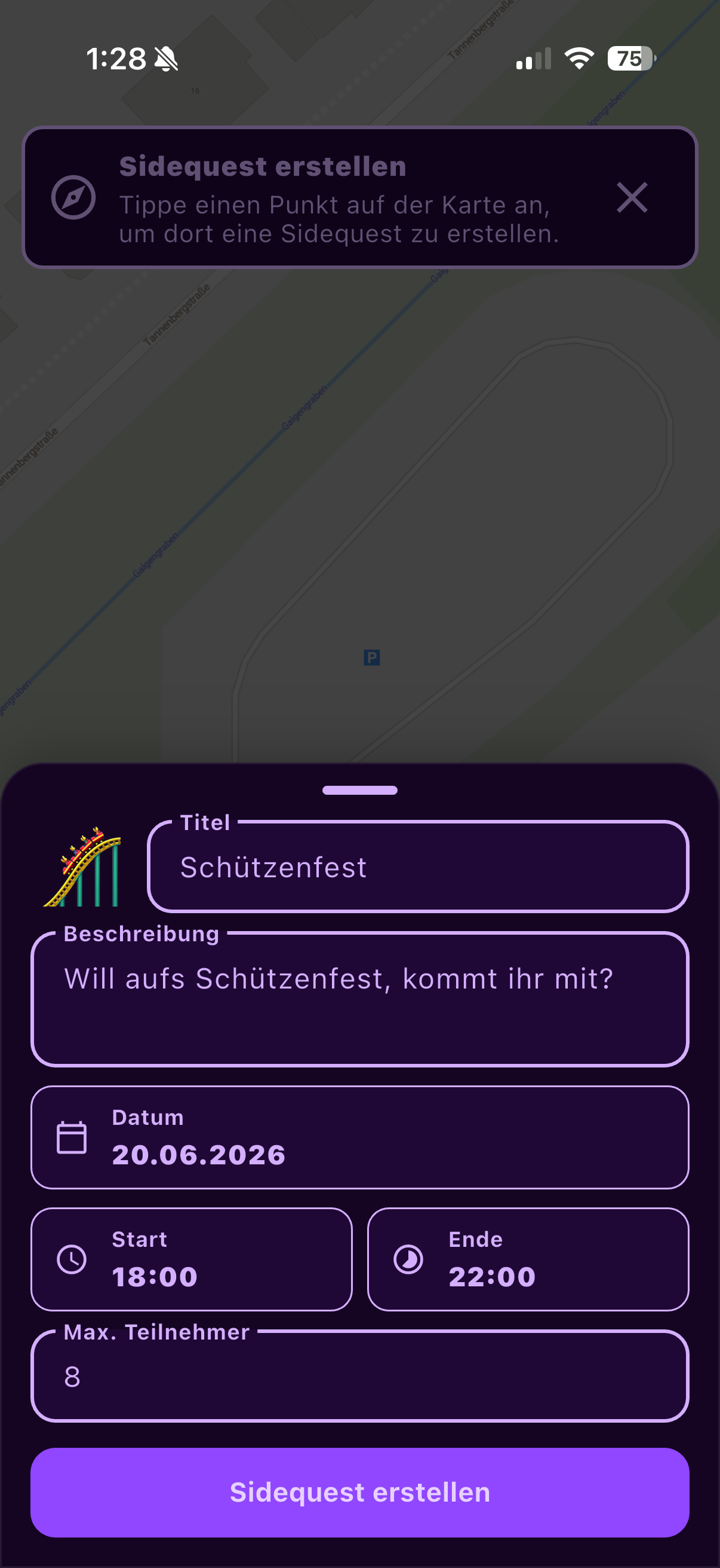 Sidequest erstellen